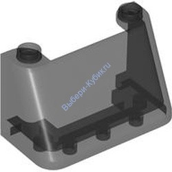 Деталь Лего Лобовое Стекло 2 х 4 х 2 Цвет Прозрачно-Черный