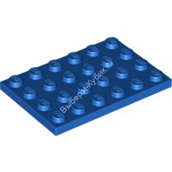 Деталь Лего Пластина 4 х 6 Цвет Синий