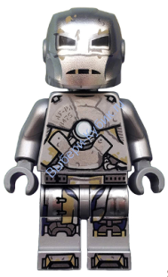  Минифигурка Лего Супер Хиро - Iron Man - Mark 1 Armor, Trans-Clear Head Item No: sh565