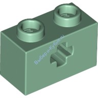 Деталь Лего Техник Кубик 1 х 2 С Отверстием Под Ось Цвет Песочно-Зеленый