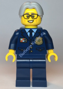Минифигурка Лего Сити Начальник Полиции