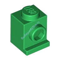 Деталь Лего Кубик Модифицированный 1 х 1 С Потайным Штырьком Цвет Зеленый