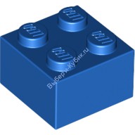 Деталь Лего Кубик 2 х 2 Цвет Синий