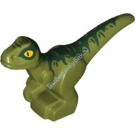 Деталь Лего Динозавр Детеныш Цвет Оливковый Зеленый