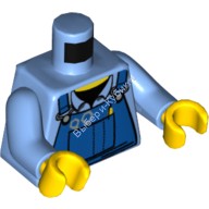 Деталь Лего Торс С Рисунком Цвет Голубой (есть потертости)