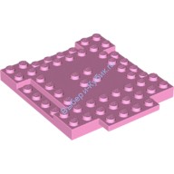 Деталь Лего Кубик Модифицированный 8 х 8 С 1 х 4 Выемкой И С 1 х 4 Пластиной Цвет Ярко-Розовый