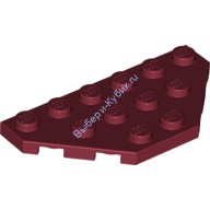 Деталь Лего Пластина Клин 3 х 6 Обрезанные Углы Цвет Темно-Красный