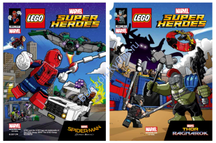 Super Heroes Comic Book, Marvel, Spider-Man Homecoming and Thor Ragnorak, June 2017 (6228219/6228222)