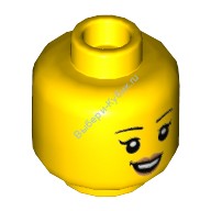 Деталь Лего Голова Женская Цвет Желтый