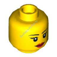 Деталь Лего Голова Минифигурки Женская Цвет Желтый 3626bpb0629