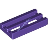 Деталь Лего Плитка Модифицированная 1 х 2 Решетка Цвет Темно-Фиолетовый
