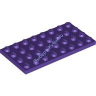 Деталь Лего Пластина 4 х 8 Цвет Темно-Фиолетовый