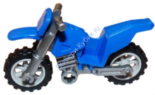 Деталь Лего Мотоцикл для бездорожья Цвет Синий