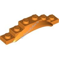 Деталь Лего Автомобильное Крыло 1 1/2 х 6 х 1 С Аркой Цвет Оранжевый