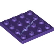 Деталь Лего Пластина 4 х 4 Цвет Темно-Фиолетовый