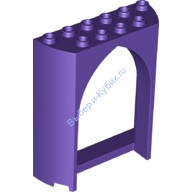 Деталь Лего Панель 2 х 6 х 6 С Готической Аркой Цвет Темно-Фиолетовый