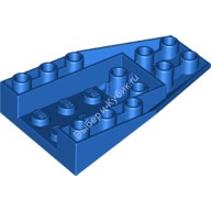 Деталь Лего Клин 6 х 4 Тройной Обратный С Коннекторами Между Штырьков Цвет Синий