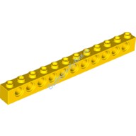 Деталь Лего Техник Кубик 1 х 12 С Отверстиями Цвет Желтый