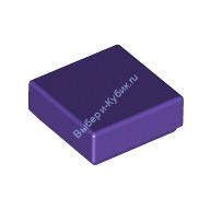 Деталь Лего Плитка 1 х 1 С Желобком Цвет Темно-Фиолетовый