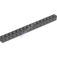 Деталь Лего Техник Кубик 1 х 16 С Отверстиями Цвет Темно-Серый