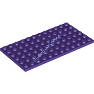 Деталь Лего Пластина 6 х 12 Цвет Темно-Фиолетовый