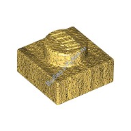 Деталь Лего Пластина 1 х 1 Цвет Перламутрово-Золотой