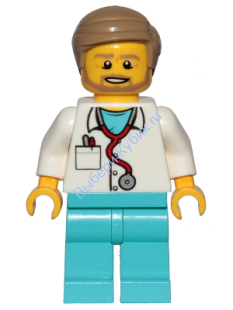 Минифигурка Лего Сити - Doctor - Stethoscope cty0898