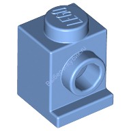 Деталь Лего Кубик Модифицированный 1 х 1 С Потайным Штырьком Цвет Голубой