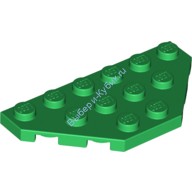 Деталь Лего Пластина Клин 3 х 6 Обрезанные Углы Цвет Зеленый