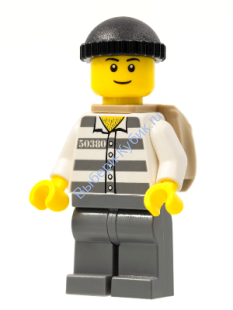 Минифигурка Лего Сити -  заключенный тюрьмы 50380 