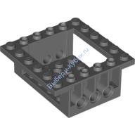 Деталь Лего Кокпит 6 х 6 х 2 База Сотверстиями Цвет Темно-Серый