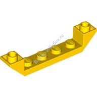 Деталь Лего Скос Перевернутый 45 6 х 1 Двойной С 1 х 4 Вырезом Цвет Желтый