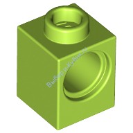 Деталь Лего Техник Кубик 1 х 1 С Отверстием Цвет Лайм