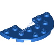 Деталь Лего Пластина Полукруг 3 х 6 С 1 х 2 Вырезом Цвет Синий