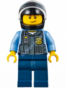  Минифигурка Лего Сити Сотрудник полиции - Юниоры