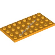 Деталь Лего Пластина 4 х 8 Цвет Ярко-Светло-Оранжевый