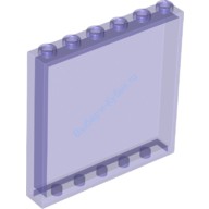 Деталь Лего Панель 1 х 6 х 5 Цвет Прозрачно-Фиолетовый