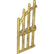 Деталь Лего Дверь 1 х 4 х 9 Арочные Решетчатые Ворота Цвет Перламутрово-Золотой