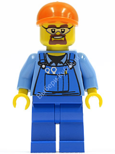 Минифигурка Лего Сити - Мужчина -рабочий