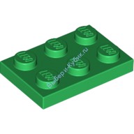 Деталь Лего Пластина 2 х 3 Цвет Зеленый