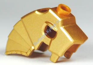 Деталь Лего Конский Боевой Шлем Цвет Металлический Золотой