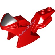 Деталь Лего Корпус Мотоцикла С Рисунком Цвет Красный