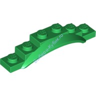 Деталь Лего Автомобильное Крыло 1 1/2 х 6 х 1 С Аркой Цвет Зеленый