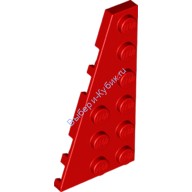 Деталь Лего Пластина Клин 6 х 3 Левая Цвет Красный