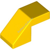 Деталь Лего Скос 45 2 х 1 С Вырезом Без Штырька Цвет Желтый