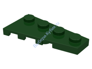 Деталь Лего Пластина Клин 4 х 2 Правая Цвет Темно-Зеленый