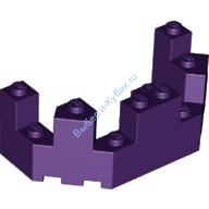 Деталь Лего Балкон Замка 4 х 8 х 2 Цвет Темно-Фиолетовый