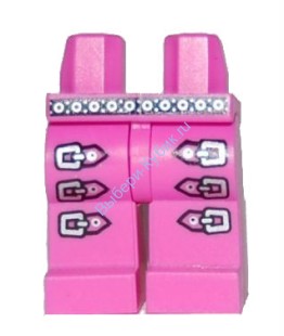 Деталь Лего Ноги С Рисунком Цвет Темно-Розовый