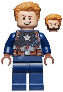 Минифигурка Лего Супер Хироус Марвел Супер Герои Мстители Капитан Америка