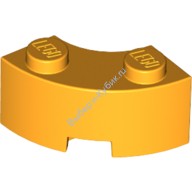 Деталь Лего Кубик Круглый Угол 2 х 2 С Усиленным Нижним Креплением Цвет Ярко-Светло-Оранжевый